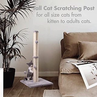 Foto 6 | Rascador Para Gatos Mecool Basics Premium, 86 Cm De Alto, Gris - Venta Internacional.