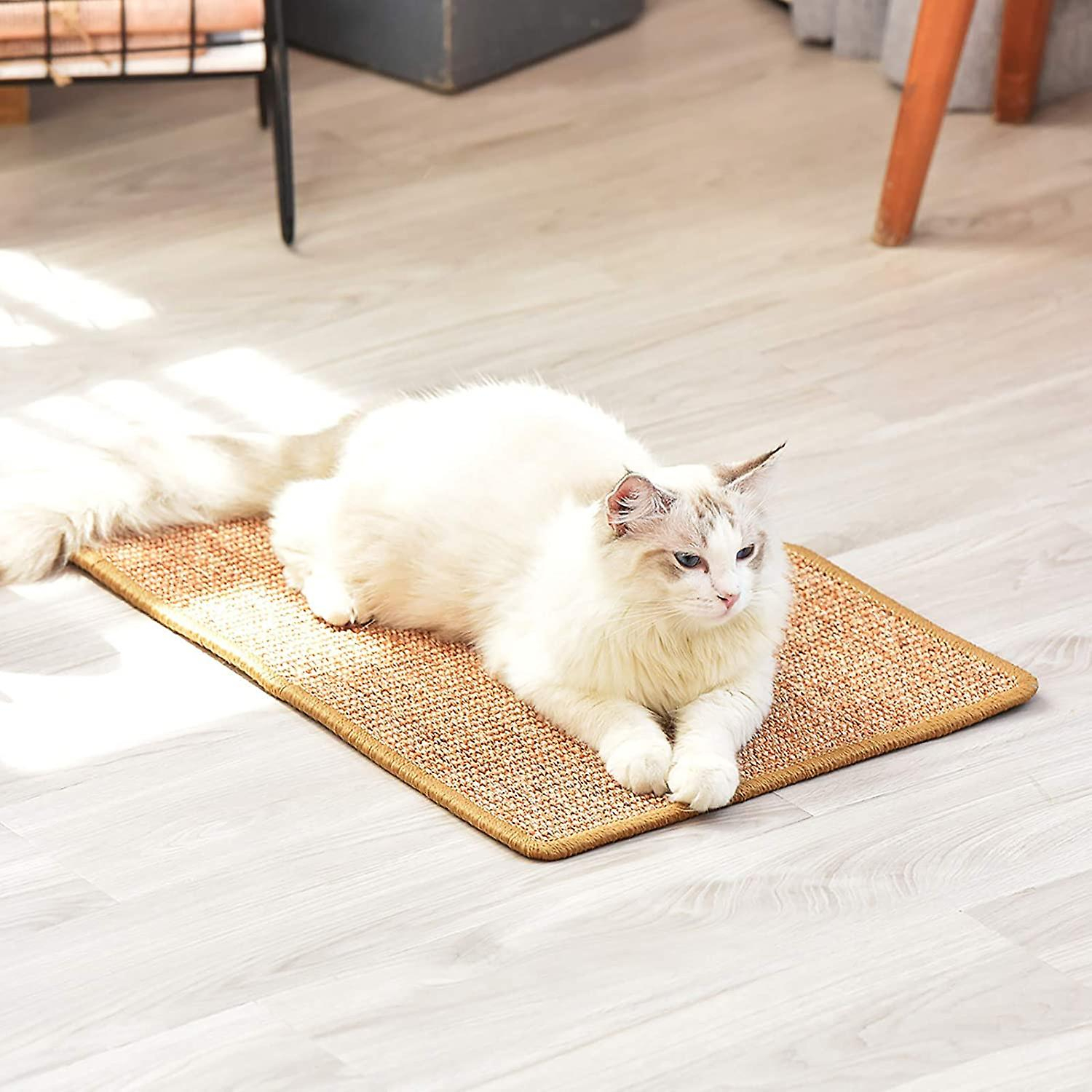 Foto 4 pulgar | Alfombrilla Rascadora Para Gatos Sanlin Beans, Sisal Natural, 60 X 40 Cm - Venta Internacional.