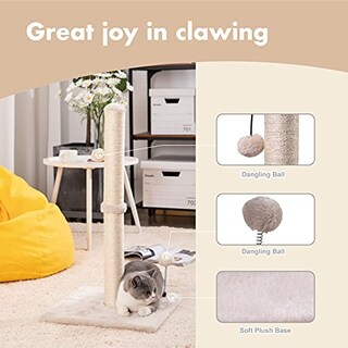 Foto 2 | Rascador Mecool Basics Para Gatos, 86 Cm De Alto, Para Gatitos Y Anuncios - Venta Internacional.