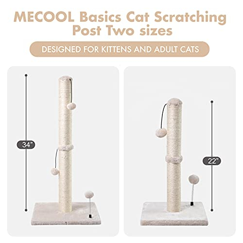 Foto 7 pulgar | Rascador Mecool Basics Para Gatos, 86 Cm De Alto, Para Gatitos Y Anuncios - Venta Internacional.
