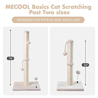 Foto 6 | Rascador Mecool Basics Para Gatos, 86 Cm De Alto, Para Gatitos Y Anuncios - Venta Internacional.