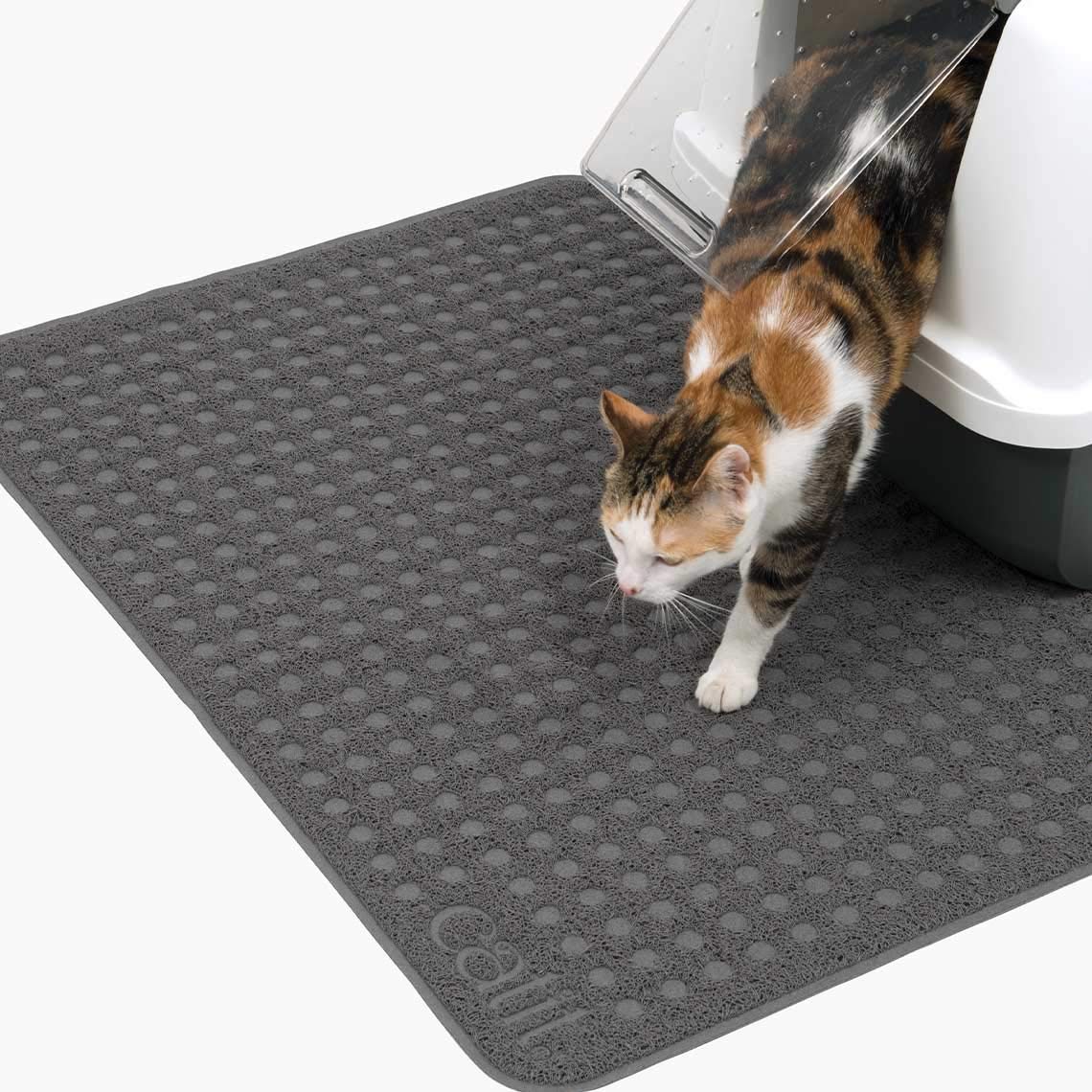 Foto 7 | Alfombrilla De Arena Para Gatos Catit Rectangular, Grande, Gris, 60 X 90 Cm - Venta Internacional.