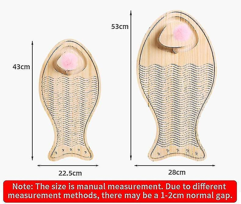 Foto 3 pulgar | Tabla De Rascar Para Mascotas De Madera Para Gatos Huoguo Con Bola Interactiva - Venta Internacional.
