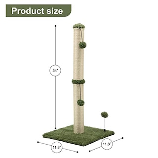 Foto 4 | Rascador Para Gatos Mecool Basics Premium, 86 Cm De Alto, Color Verde - Venta Internacional.