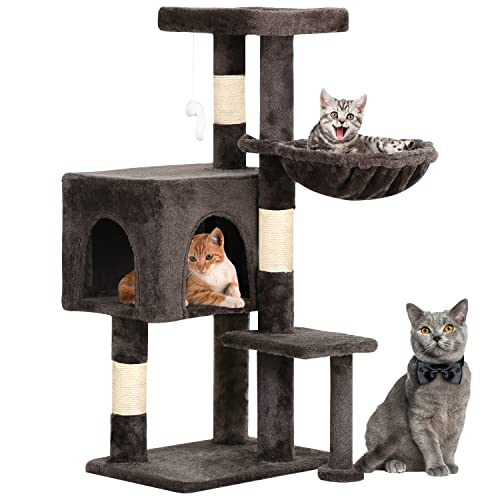 Foto 2 pulgar | Árbol Para Gatos Bestpet De 91 Cm De Altura Con Rascador Y Hamaca Oscura - Venta Internacional.