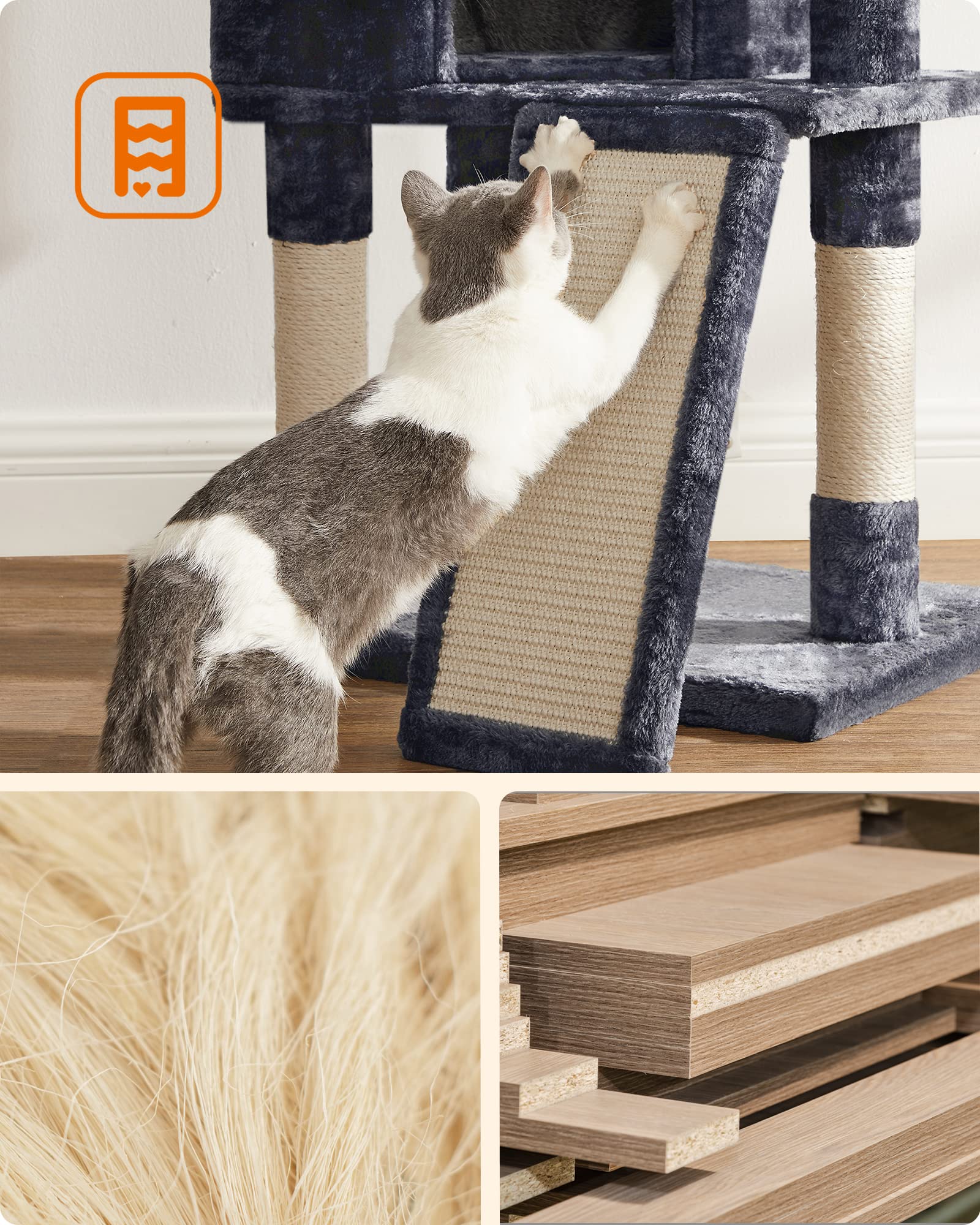 Foto 7 pulgar | Cat Tower Feandrea Cloud Nine Comfort Para Gatos De Interior - Venta Internacional.