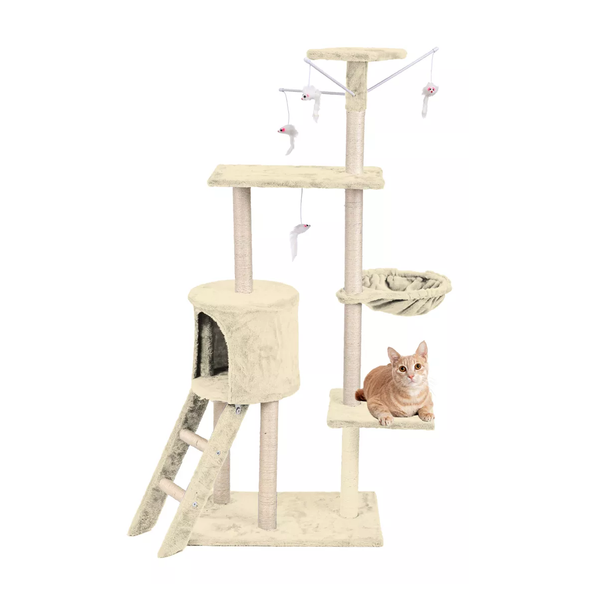 Rascadores Para Gatos Arbol Torre  Eo Safe Imports Esi-18417 Beige