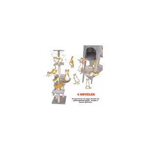 Foto 2 | Rascadores Para Gatos Arbol Torre Eo Safe Imports Esi-18417 Beige