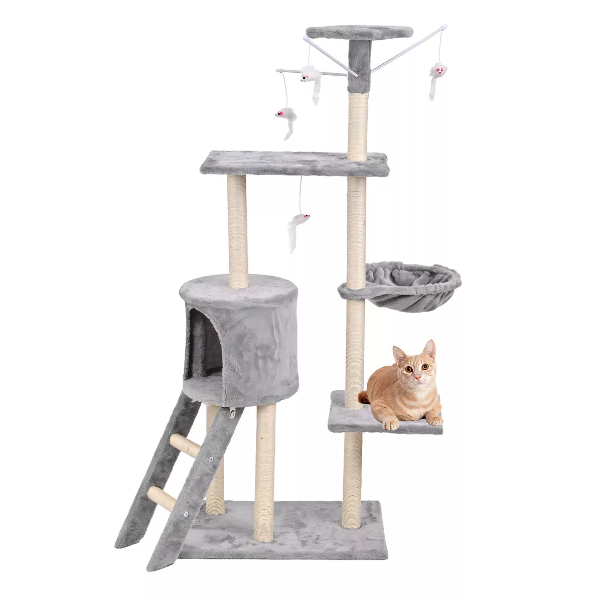 Rascadores Para Gatos Arbol Torre Eo Safe Imports Esi-18418 Gris