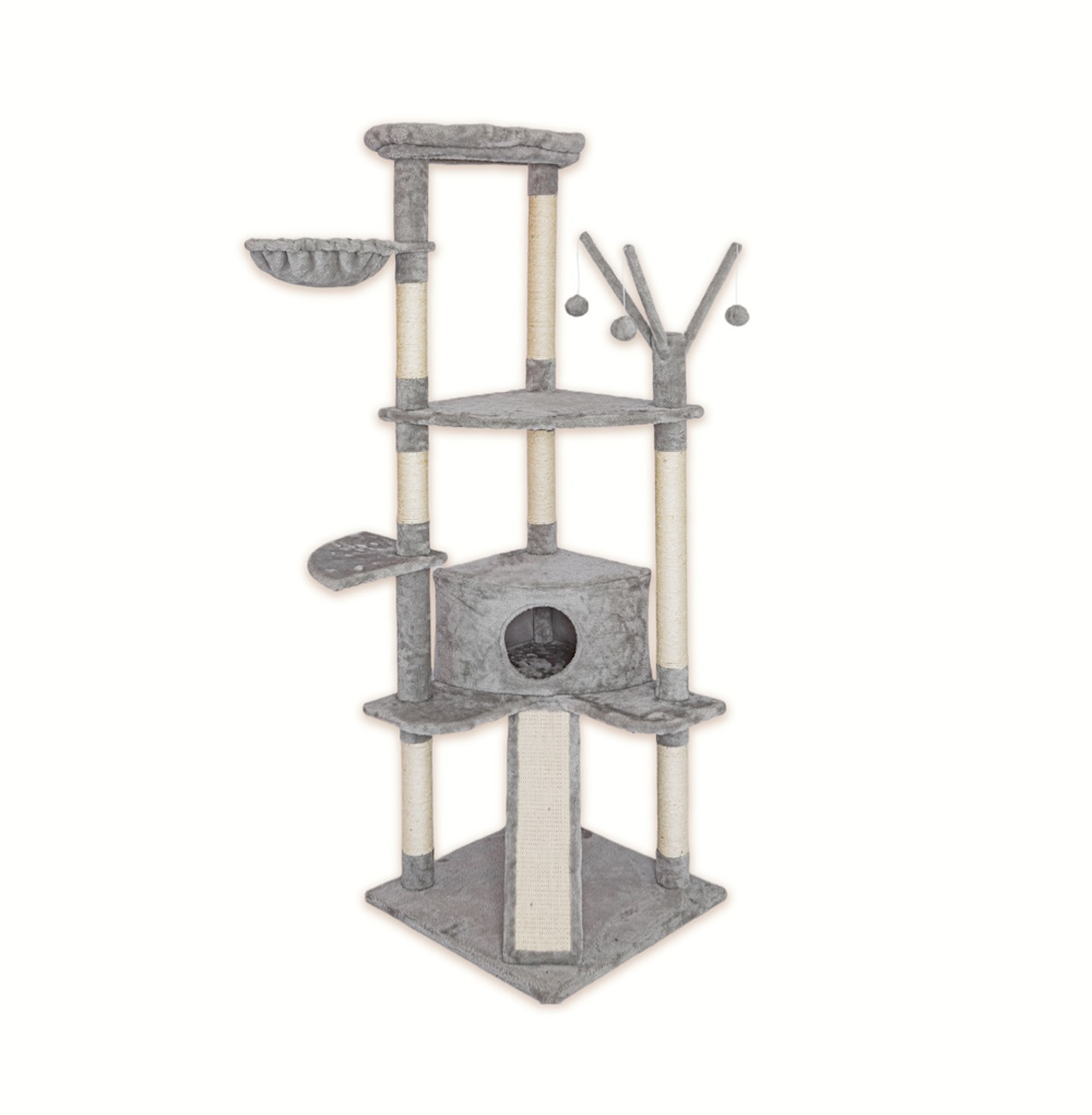 Mueble Grande Rascador Tipo Árbol P/gatos Sp-3833 Pawffy