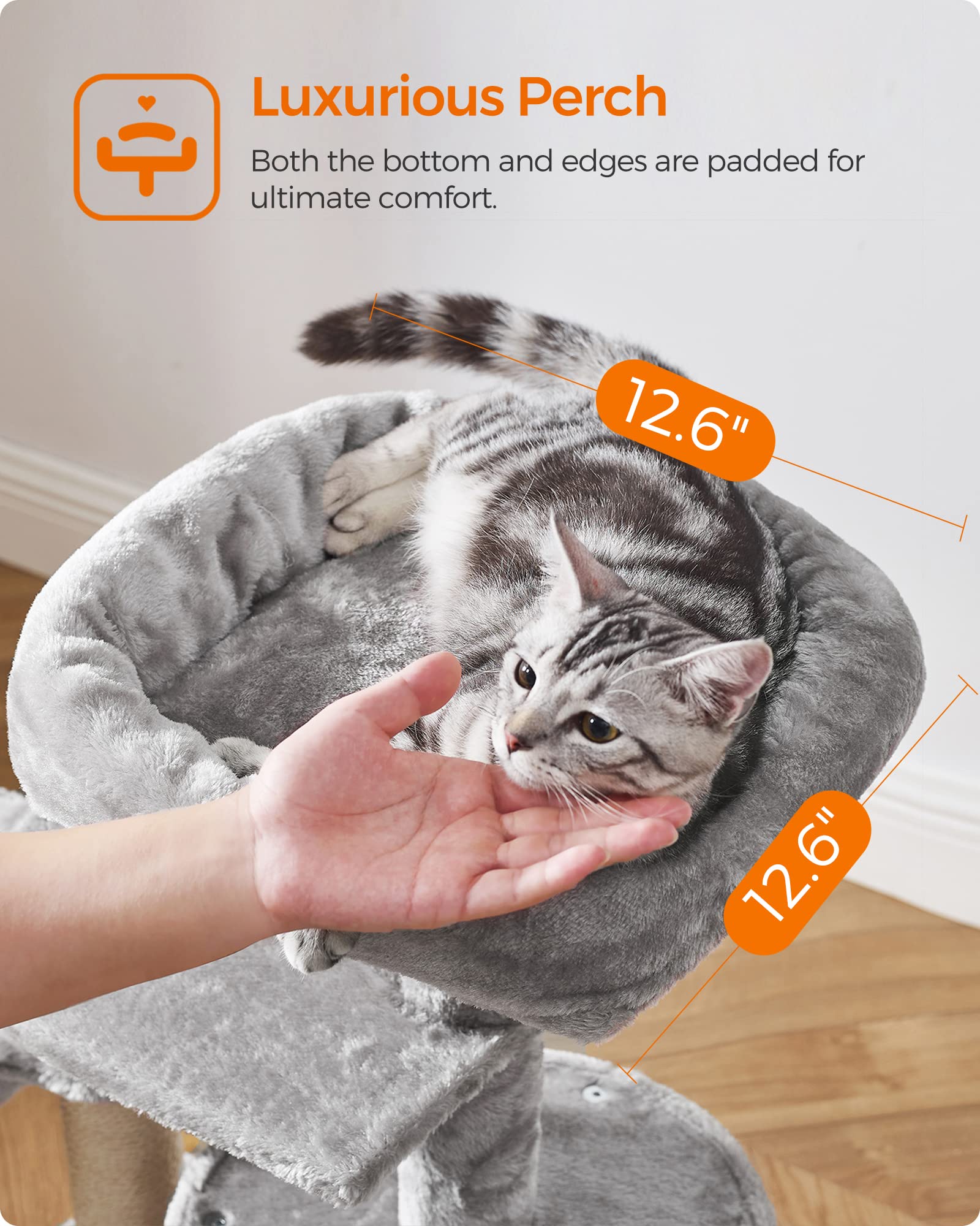 Foto 6 | Torre Pequeña Cat Tree Feandrea Upct59w Con Rascador - Venta Internacional.