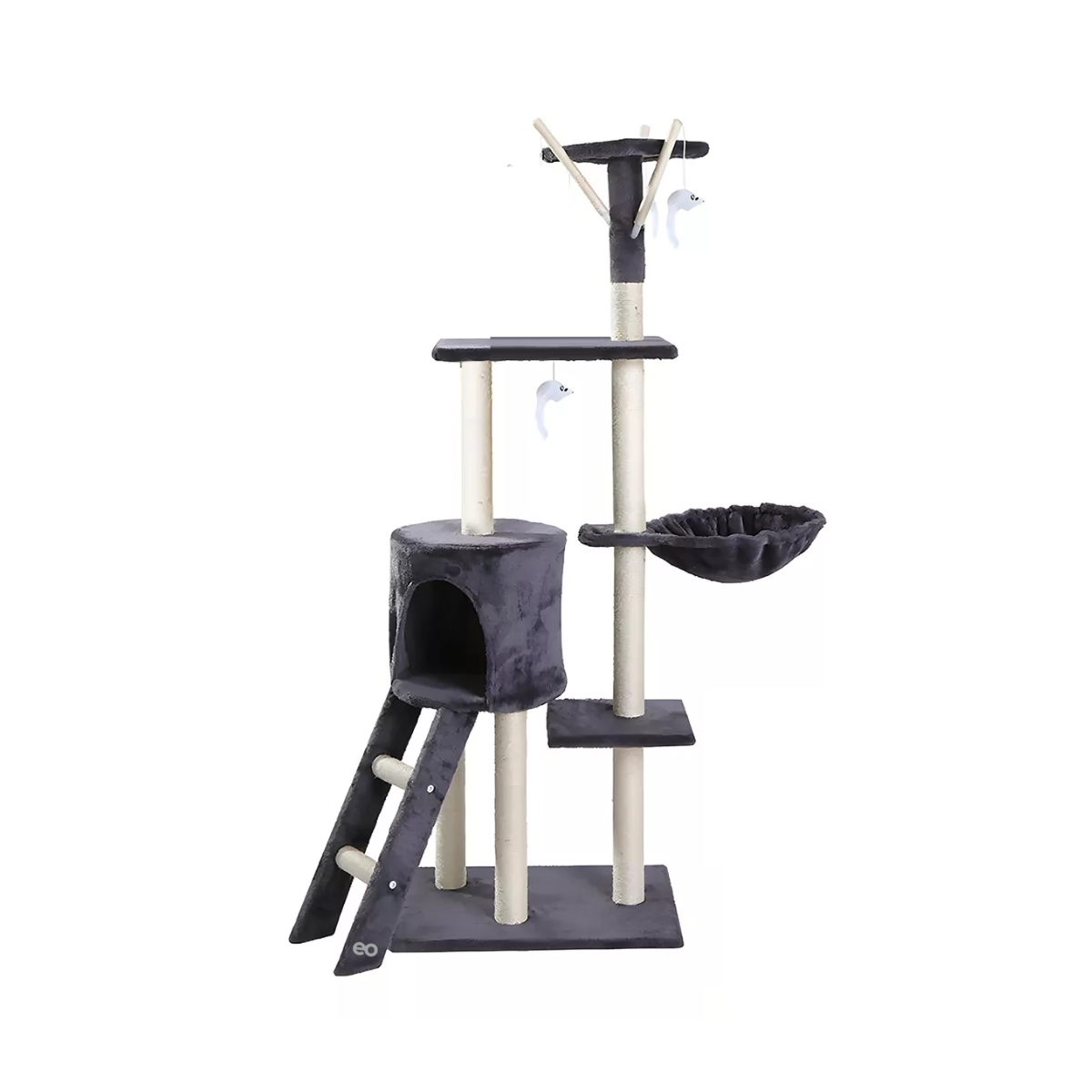 Árbol Trepador Rascador De 138 Cm Para Gatos Eo Safe Imports Esi-15104-1 Multicolor