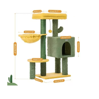 Foto 2 | Árbol Rascador Con Casa Para Gatos Casa Varios Niveles Eo Safe Imports Esi-15106-1 Multicolor