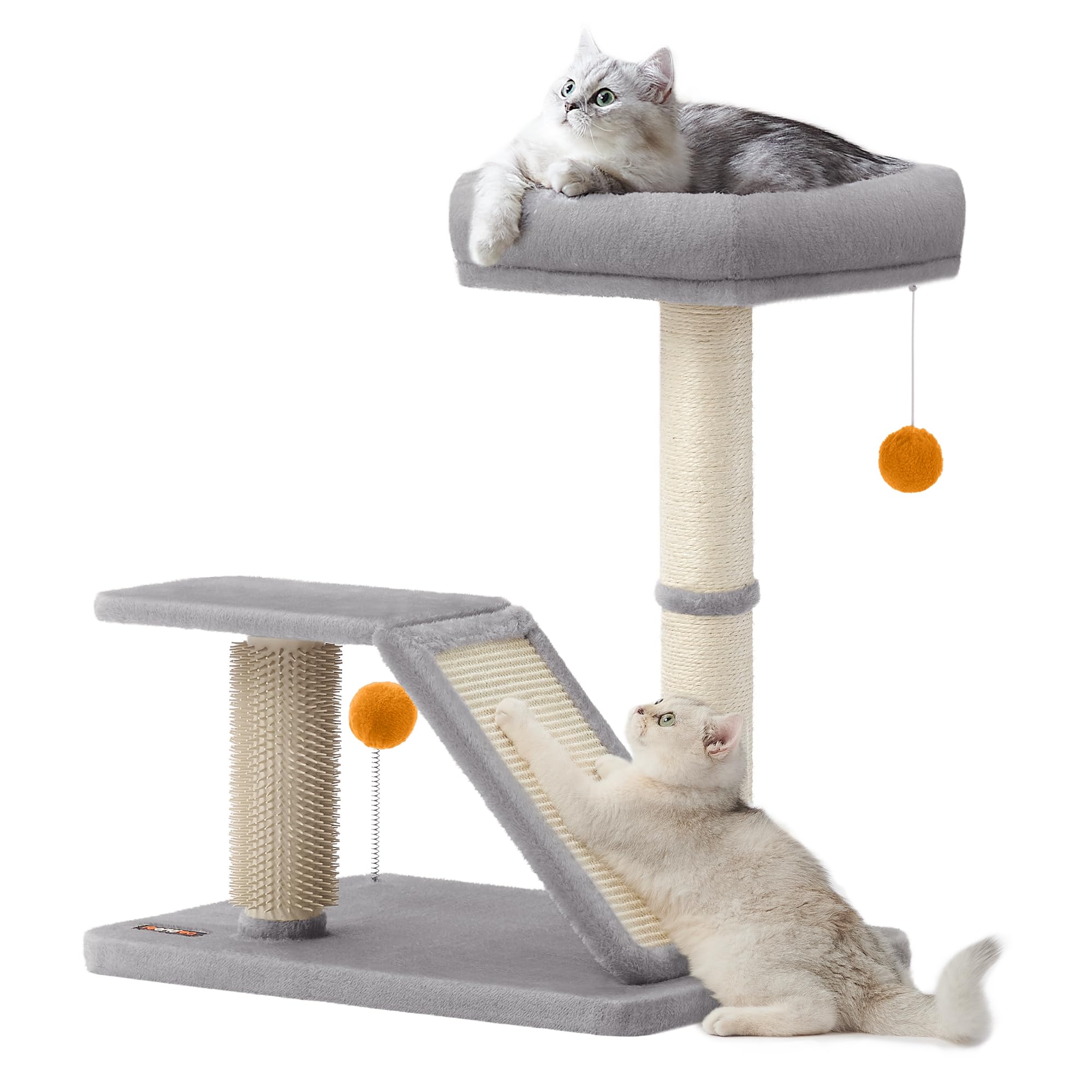 Rascador Multifuncional Para Gatos Feandrea Con Cama Y Rampa - Venta Internacional.