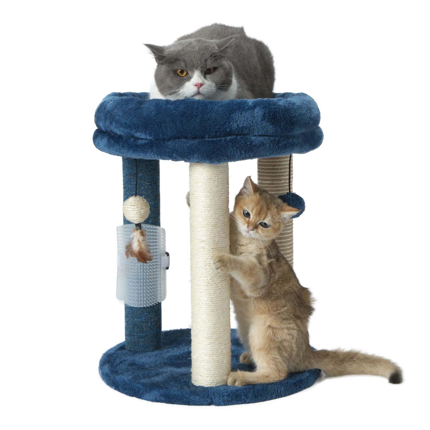 Foto 8 pulgar | Arañador Para Gatos Mecool Con Cama Blanda En Forma De Torre, Azul - Venta Internacional.