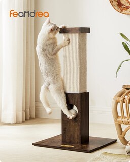 Foto 2 | Feandrea Poste De Rascado Para Gatos, 73 Cm, Rascador De Sisal, Marrón Rústico Mpca021x01