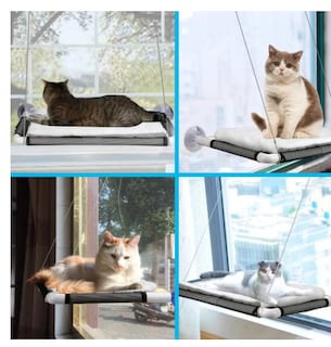 Foto 4 | Hamaca Con Manta Para Colgar En La Ventana De Gato De Ventan