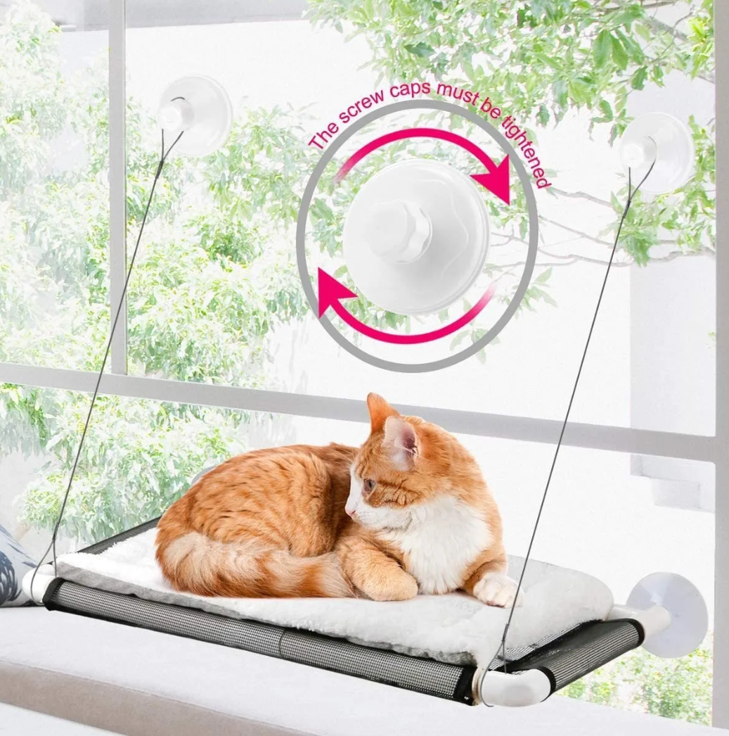 Foto 6 pulgar | Hamaca Con Manta Para Colgar En La Ventana De Gato De Ventan