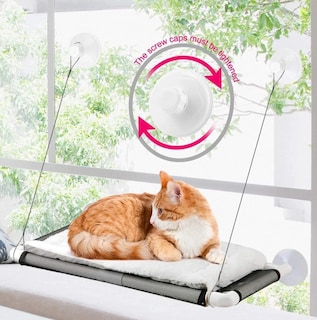 Foto 5 | Hamaca Con Manta Para Colgar En La Ventana De Gato De Ventan