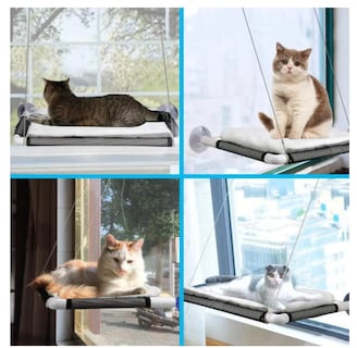 Foto 2 | Hamaca Con Manta Para Colgar En La Ventana De Gato De Ventana