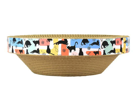Foto 4 pulgar | Rascador Para Gato Rascador Cama Circular 30 Cm Color Bordó