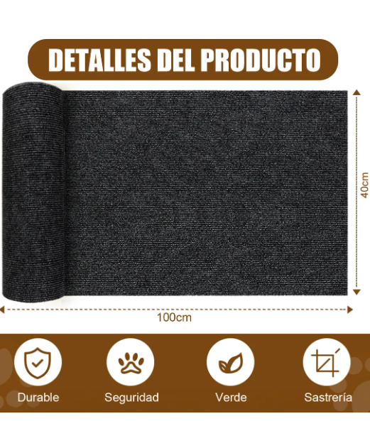 Foto 4 | Rascador Para Protector Sofa Gato Muebles Torre Arbol 100 Cm Negro