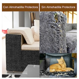 Foto 6 | Rascador Para Protector Sofa Gato Muebles Torre Arbol 100 Cm Negro
