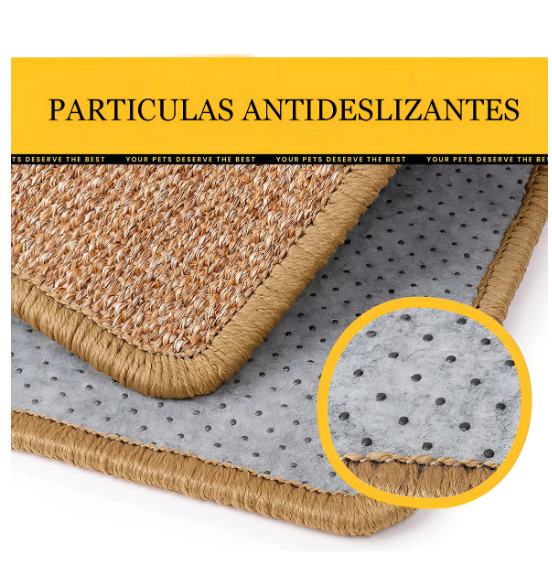 Foto 4 pulgar | Tapete Rascador Para Gato De Sisal Fibras Naturales 50x30cm