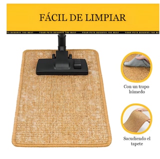 Foto 5 | Tapete Rascador Para Gato De Sisal Fibras Naturales 50x30cm