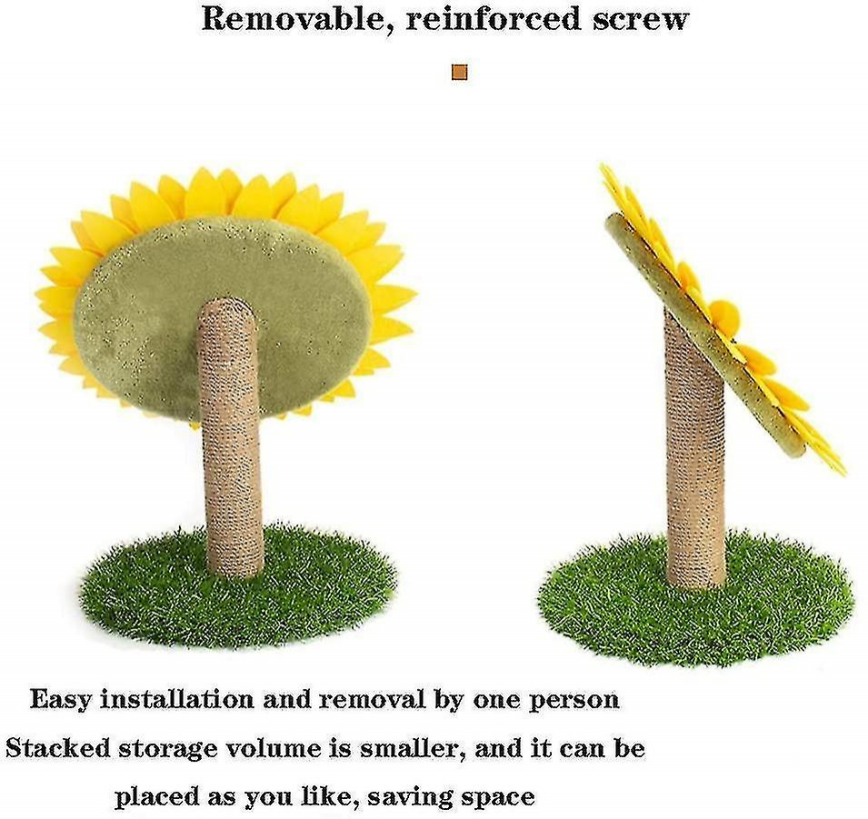 Foto 3 pulgar | Tabla Redonda Para Rascar Cat Toys Huoguo Para Gatos, Sisal Y Girasol - Venta Internacional.