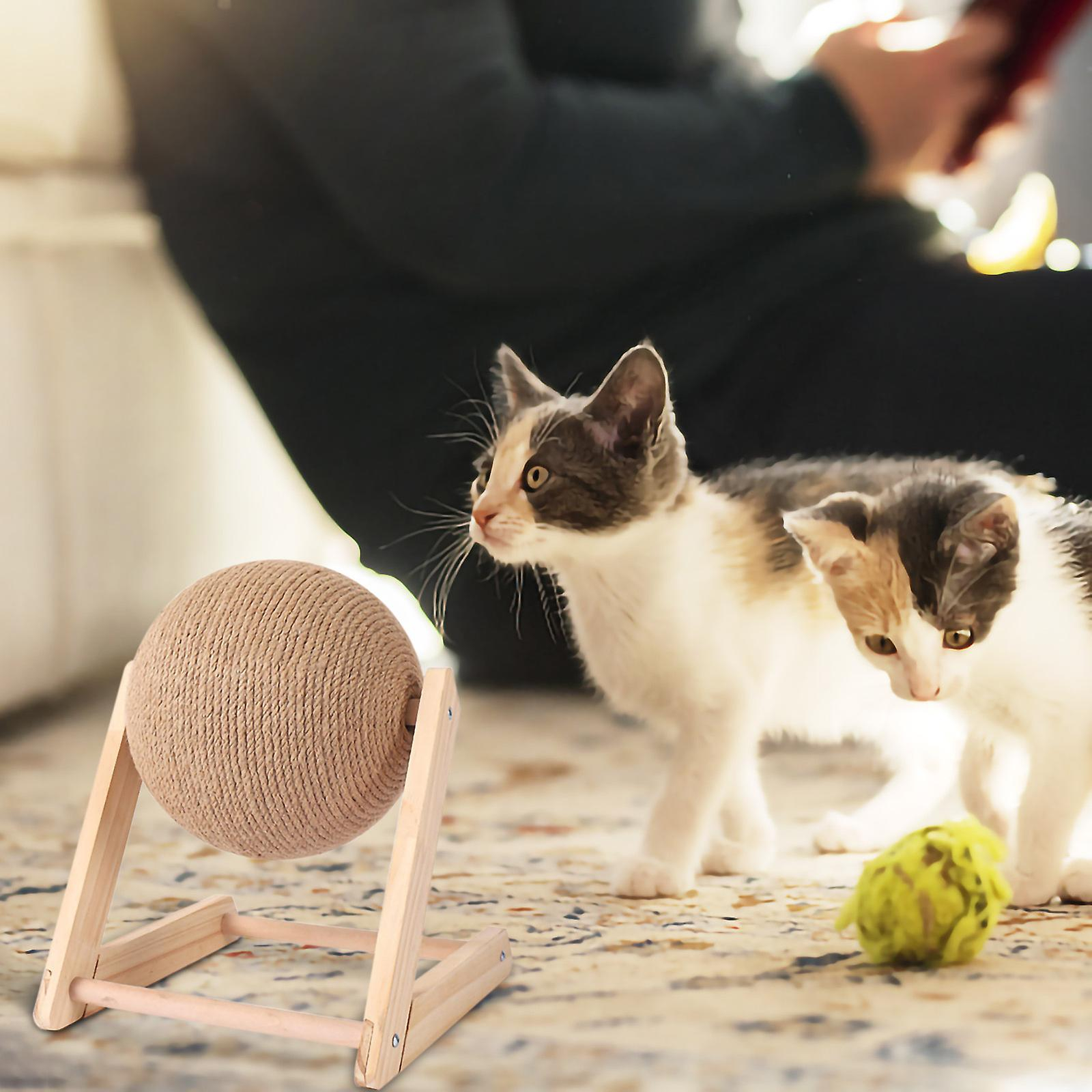 Foto 6 pulgar | Tabla De Rascar Para Gatos, De Madera, Con Cuerda De Sisal, Para La Salud De Los Gatos - Venta Internacional.