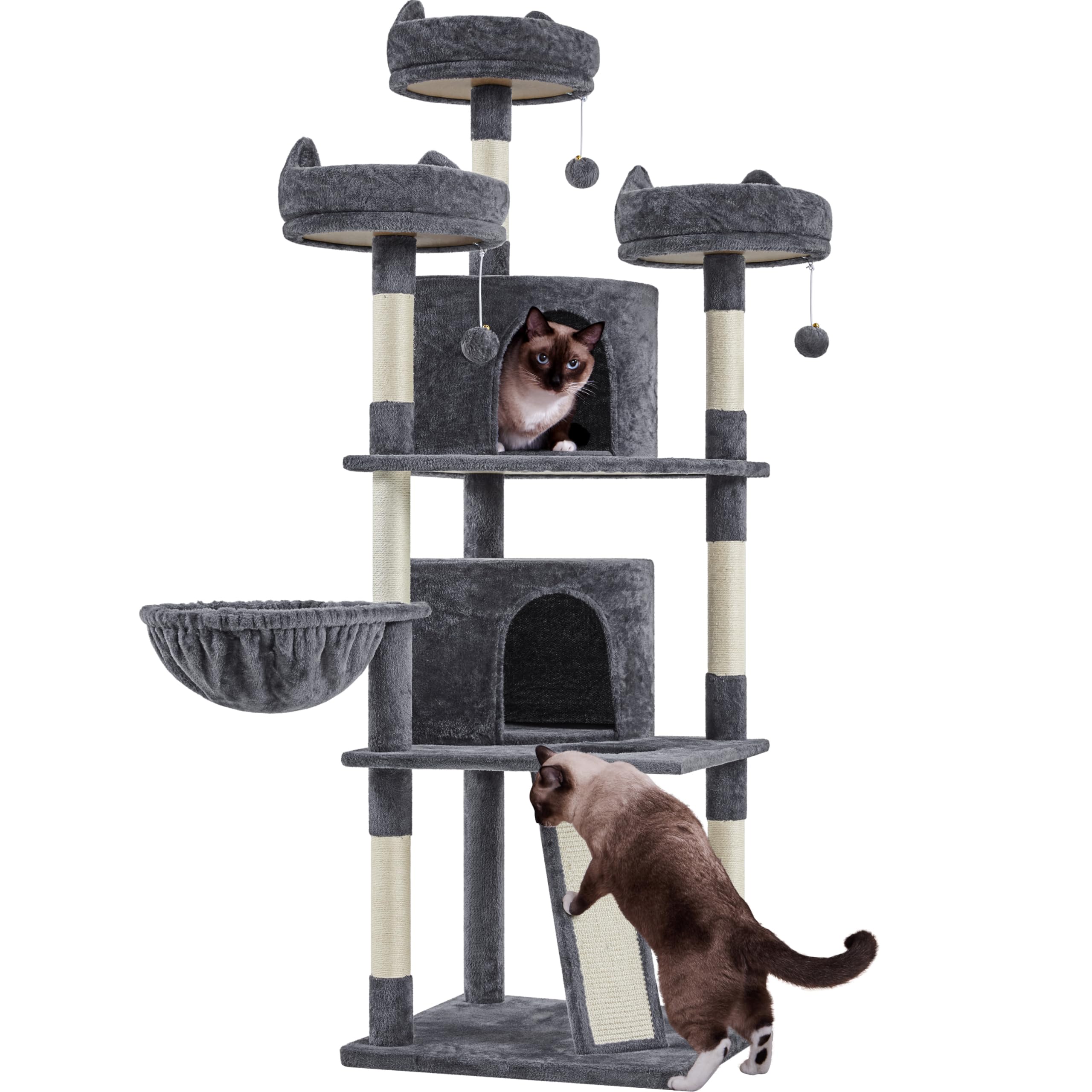 Foto 2 pulgar | Cat Condo Yaheetech, De Varios Niveles, Grande, Con Tabla De Rascar - Venta Internacional.