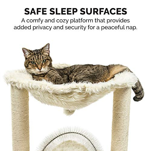 Foto 7 pulgar | Hamaca Cat Tree Playground Furhaven Tiger Tough Cream - Venta Internacional.
