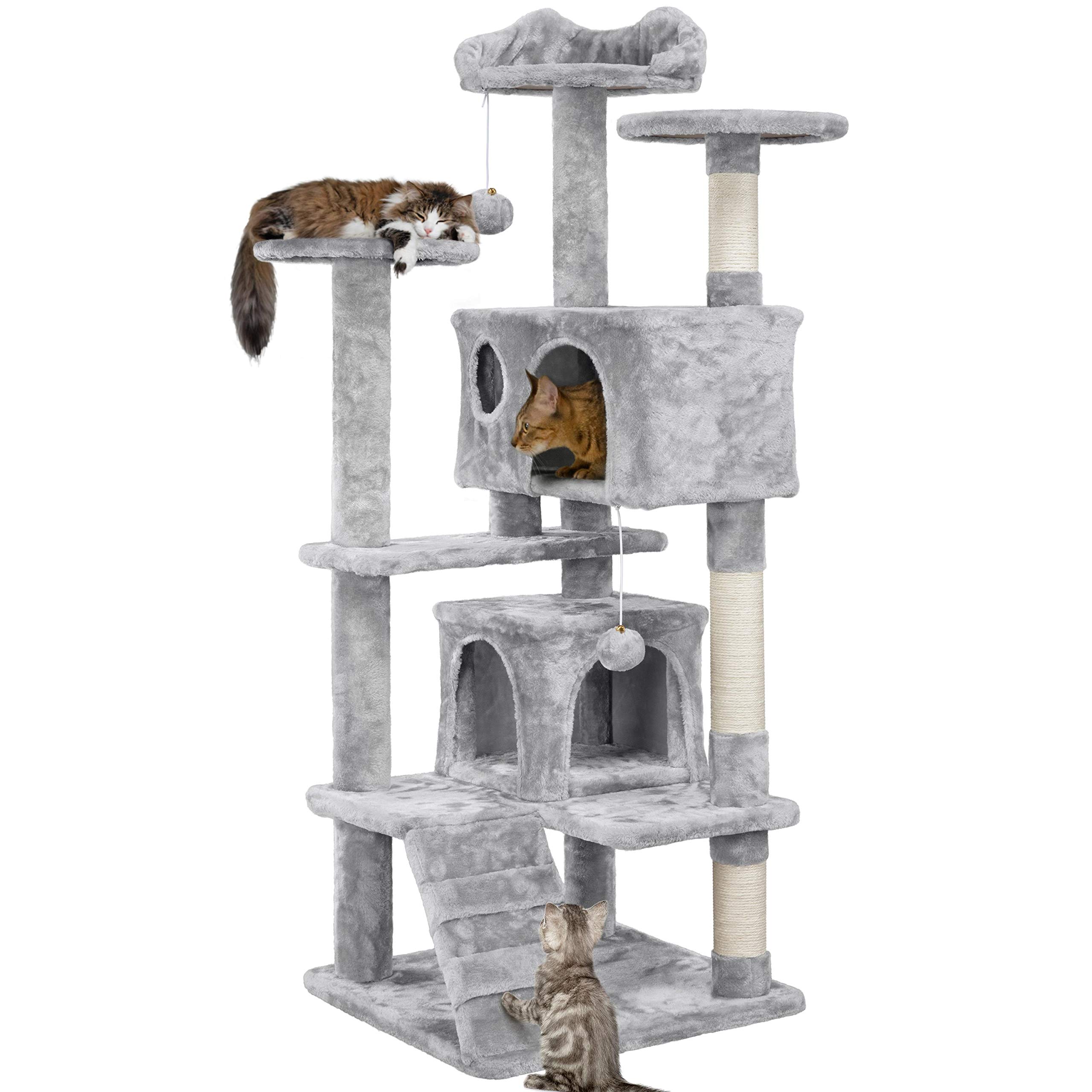 Foto 1 | Árbol Para Gatos Yaheetech De 137 Cm Con Rascadores Y Condominios - Venta Internacional.