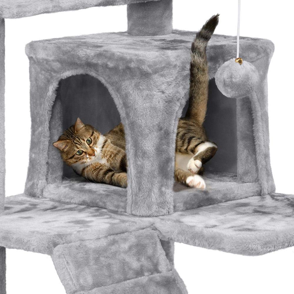 Foto 7 pulgar | Árbol Para Gatos Yaheetech De 137 Cm Con Rascadores Y Condominios - Venta Internacional.