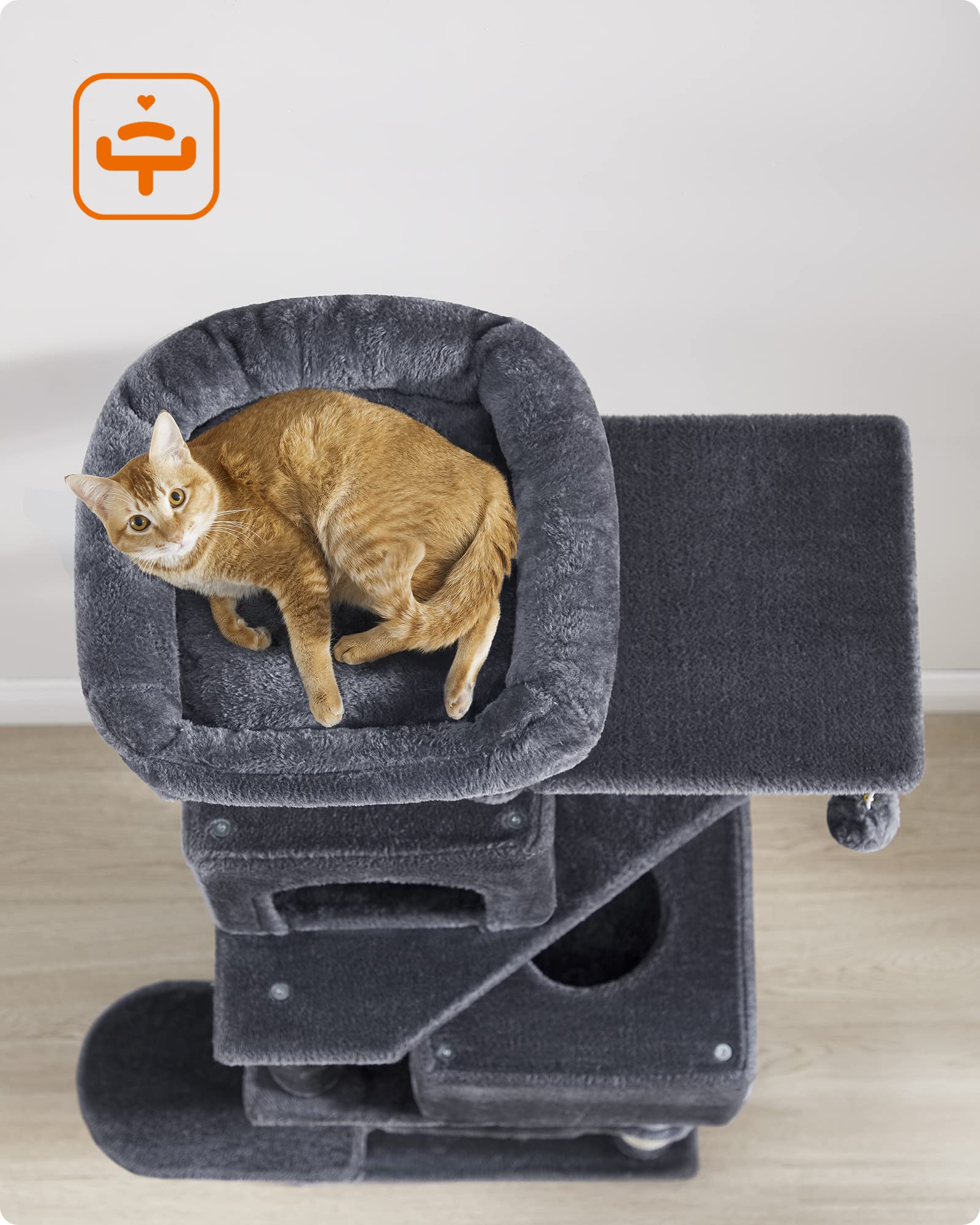 Foto 7 pulgar | Torre Para Gatos Cat Tree Feandrea Para Gatos De Interior Con Rascador - Venta Internacional.