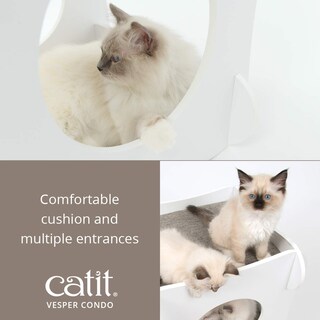 Foto 3 | Torre De Condominios Cat Tree Catit Vesper 52113, Color Blanco - Venta Internacional.
