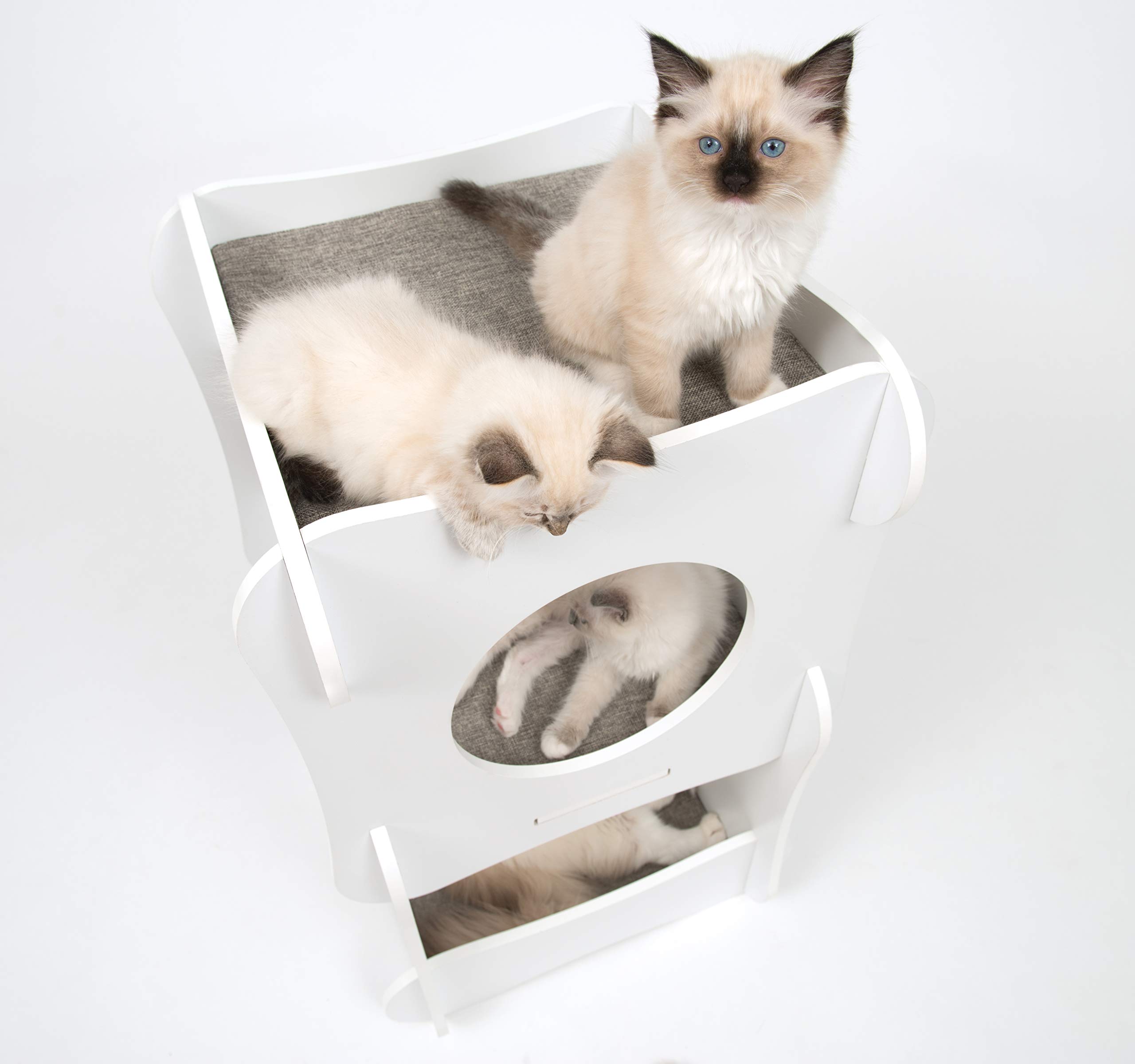 Foto 5 pulgar | Torre De Condominios Cat Tree Catit Vesper 52113, Color Blanco - Venta Internacional.