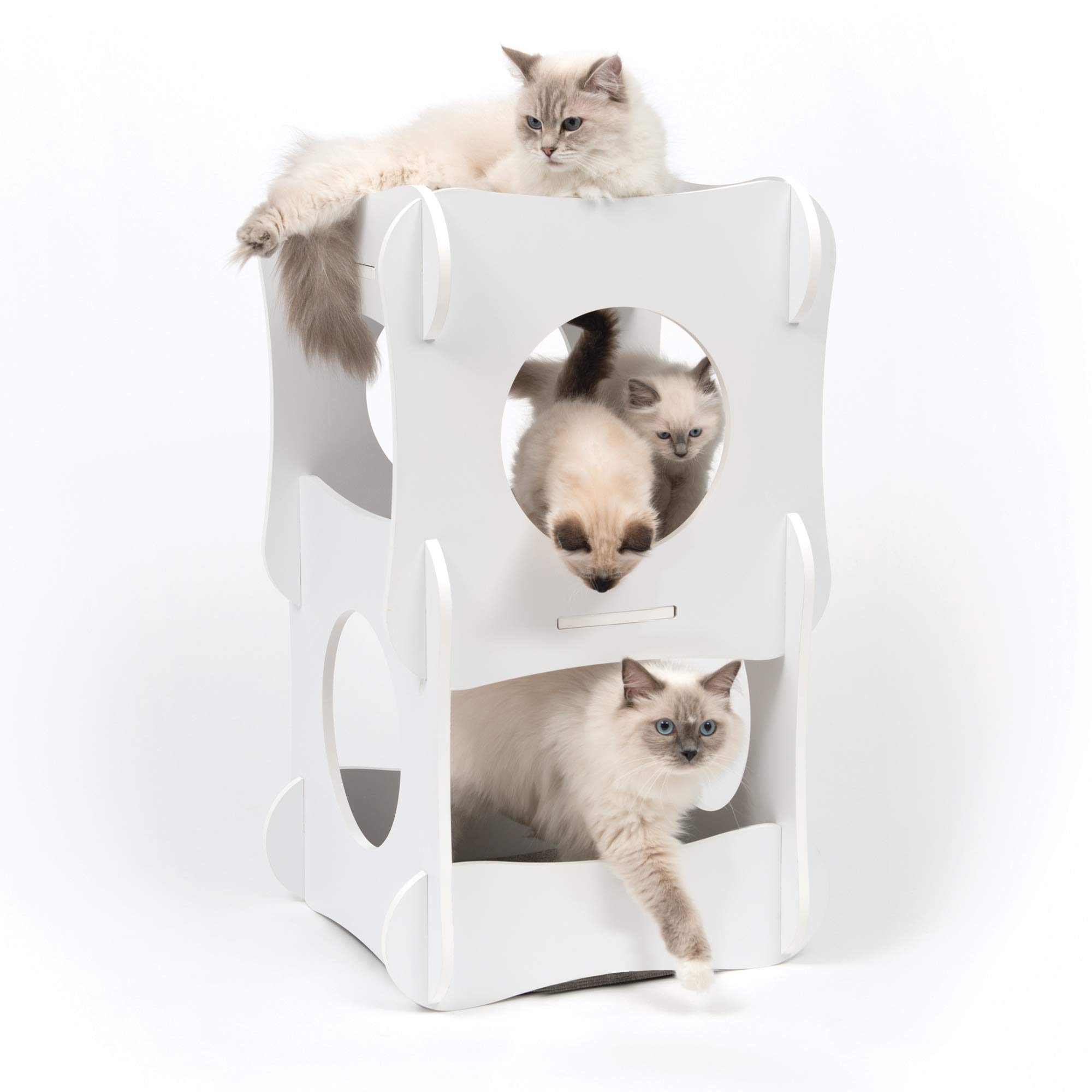 Foto 8 pulgar | Torre De Condominios Cat Tree Catit Vesper 52113, Color Blanco - Venta Internacional.