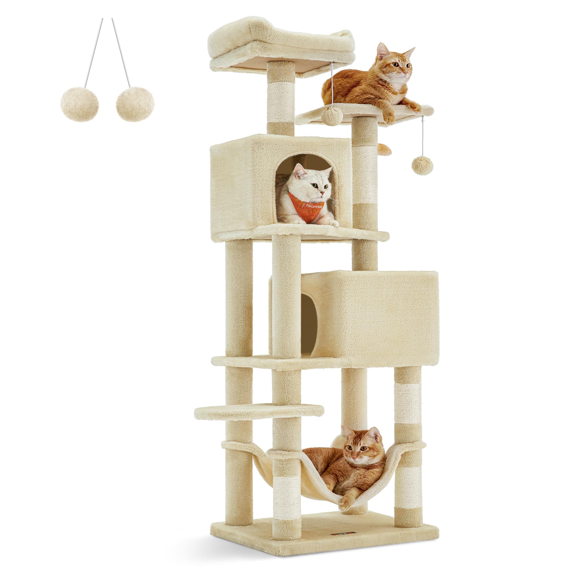 Foto 2 pulgar | Torre Para Gatos Cat Tree Feandrea De 155 Cm Con Rascadores Y Hamaca - Venta Internacional.