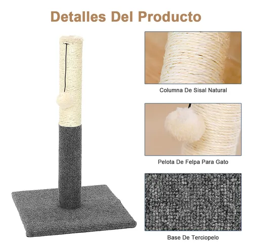 Foto 5 pulgar | Poste Rascador Para Gatos Pequeños Árbol De Escalada