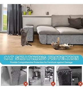 Foto 5 | Protector Antirrasguños De Gato Muebles Torre Arbol 100 Cm