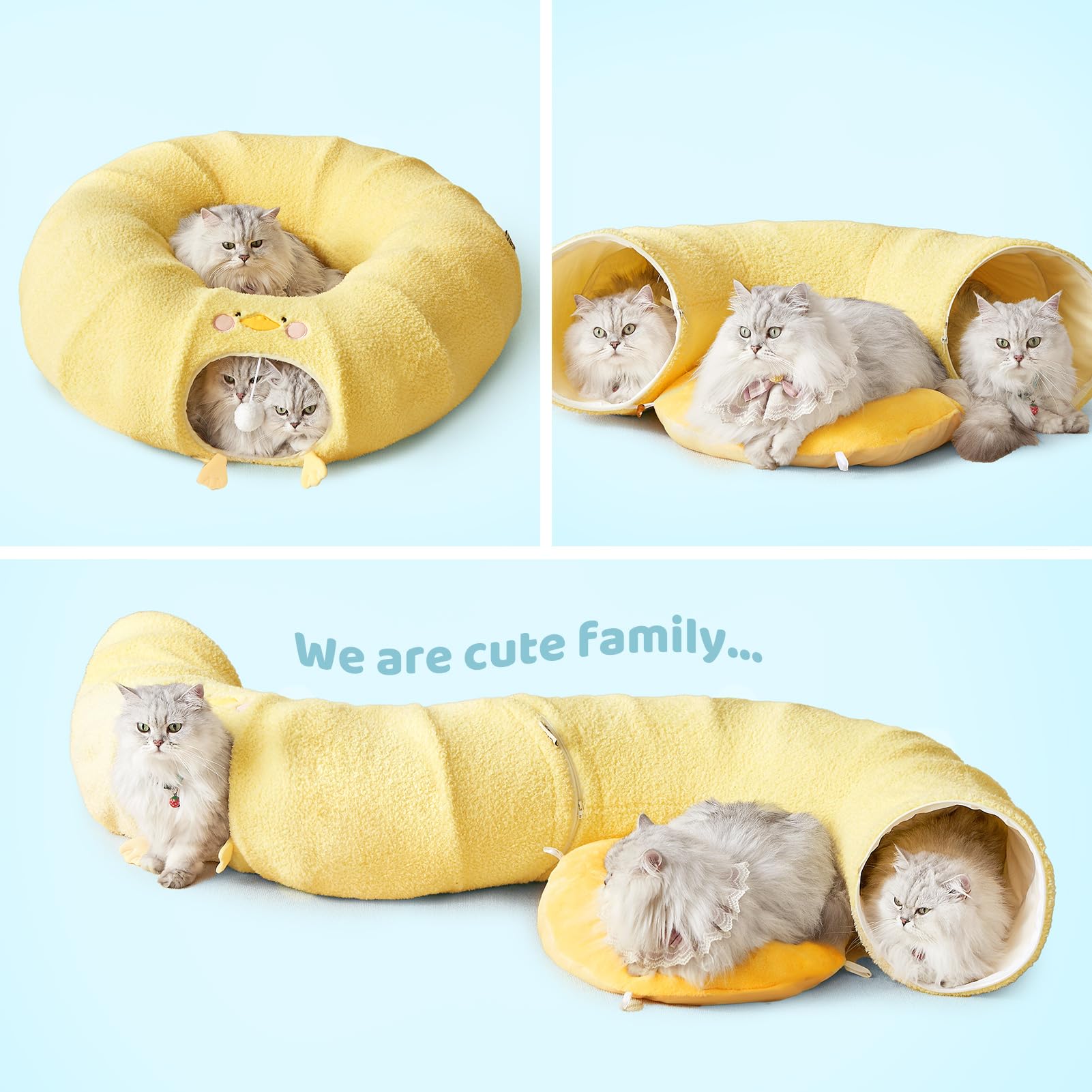 Foto 7 pulgar | Cama Cat Tunnel Eheyciga Para Gatos De Interior Con Cojín Lavable - Venta Internacional.