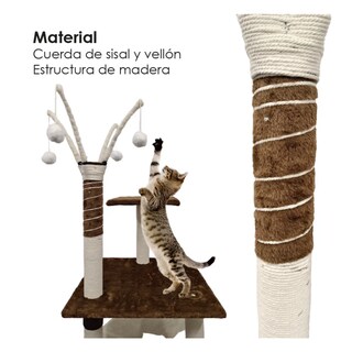 Foto 5 | Rascador Para Gato Torre 1pz Lab.g, Beige Cafe
