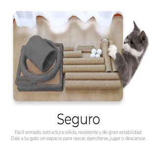 Foto 5 | Torre Rascador Para Gatos Belug, Gris