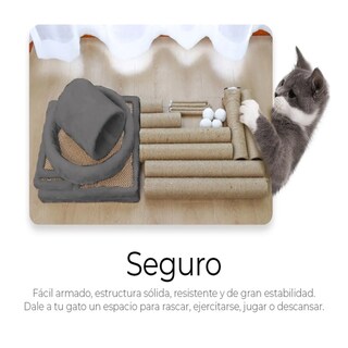 Foto 5 | Rascador Árbol Gatos Belug Gris