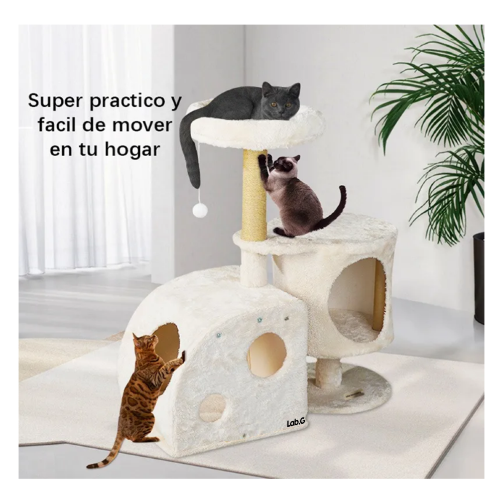 Foto 4 | Rascador Gato Con Casa Lab.g  Beige