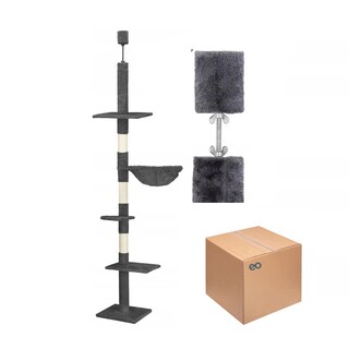 Foto 1 | Árbol Vertical Para Gatos Con Altura Ajustable Eo Safe Imports Esi-20219 Gris