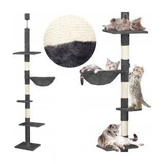 Foto 2 | Árbol Vertical Para Gatos Con Altura Ajustable Eo Safe Imports Esi-20219 Gris