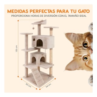 Foto 3 | Casa Mueble Rascador Para Gato Multinivel Eo Safe Imports Esi-20218 Beige
